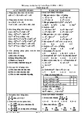 Đề cương ôn tập học kì I môn Toán 8 (năm học 2016  2017)